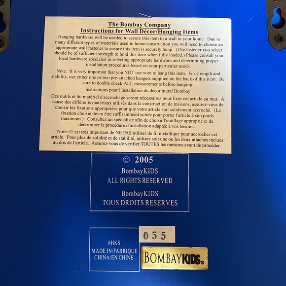 Bombay Wall Decor Bombay Accents Bombay Kids Shadow Box Color